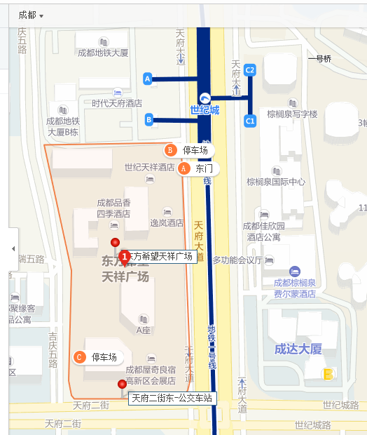 如何坐公交地铁去成都的东方希望天祥广场（成都东方天祥广场地下室直通地铁）