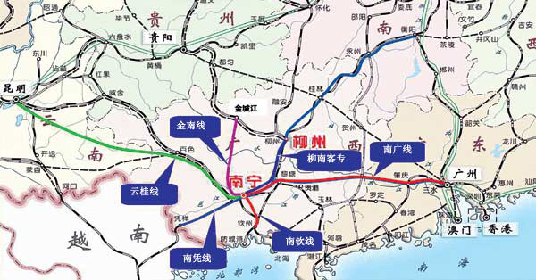 南宁地铁3号线跨越邕江是建桥还是挖江底隧道呢（邕江铁路）