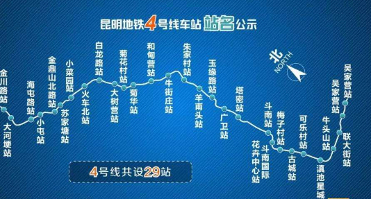 2019昆明一共有多少条地铁线（昆明市轨道交通规划）