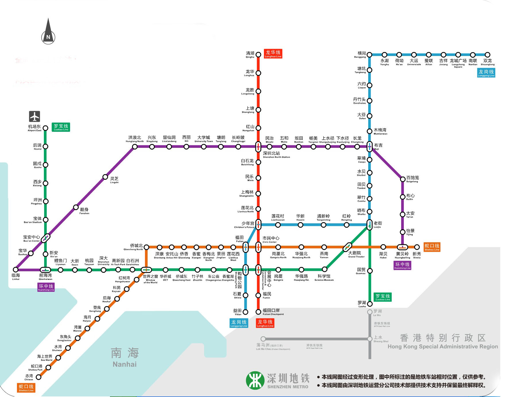 深圳地铁线路图（深圳地铁线路周边）