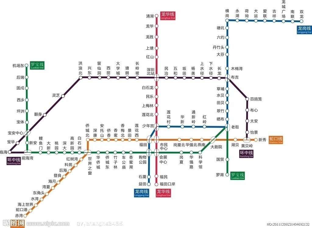 深圳地铁有几路线（深圳地铁图全）