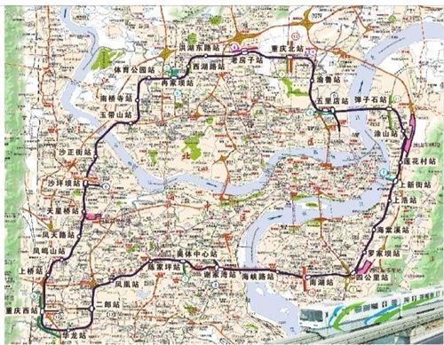 重庆轻轨三号线都经过那些站点（重庆轨道交通空港线线路图）