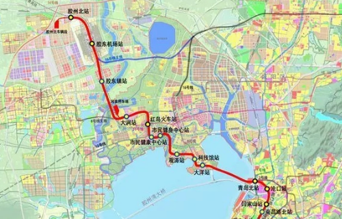 求全部青岛地铁线路规划图（青岛市即墨区地铁规划图6）