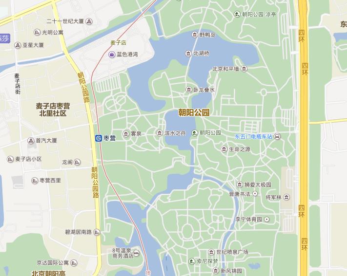 地铁14号线枣营站那个口出是蓝色港湾（朝阳公园14号地铁站出口）