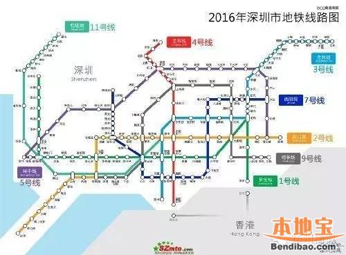 深圳正在建的地铁十一号线经过哪些地方（深圳地铁11号线福田站的路）