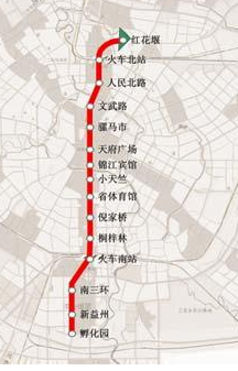 成都地铁1号线经由那些站（成都1号地铁站名）