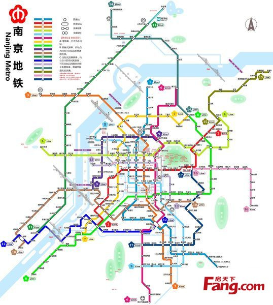 地铁10号线路线图（南京地铁十号线东延线路）