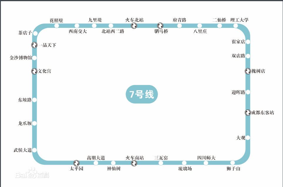 成都地铁七号线站名（成都七号号线地铁路线图）