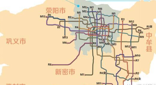 郑州地铁 规划路线图（地图）要清晰版的（高清郑州地铁线路图）