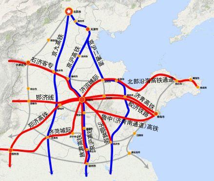 经过济南的铁路线都是什么线（济南高铁东站地铁线路图）