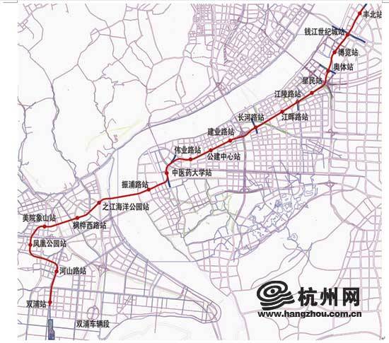 杭州地铁6号线建成后可以去往哪几个景点了，杭州6号地铁线各站位置-第1张