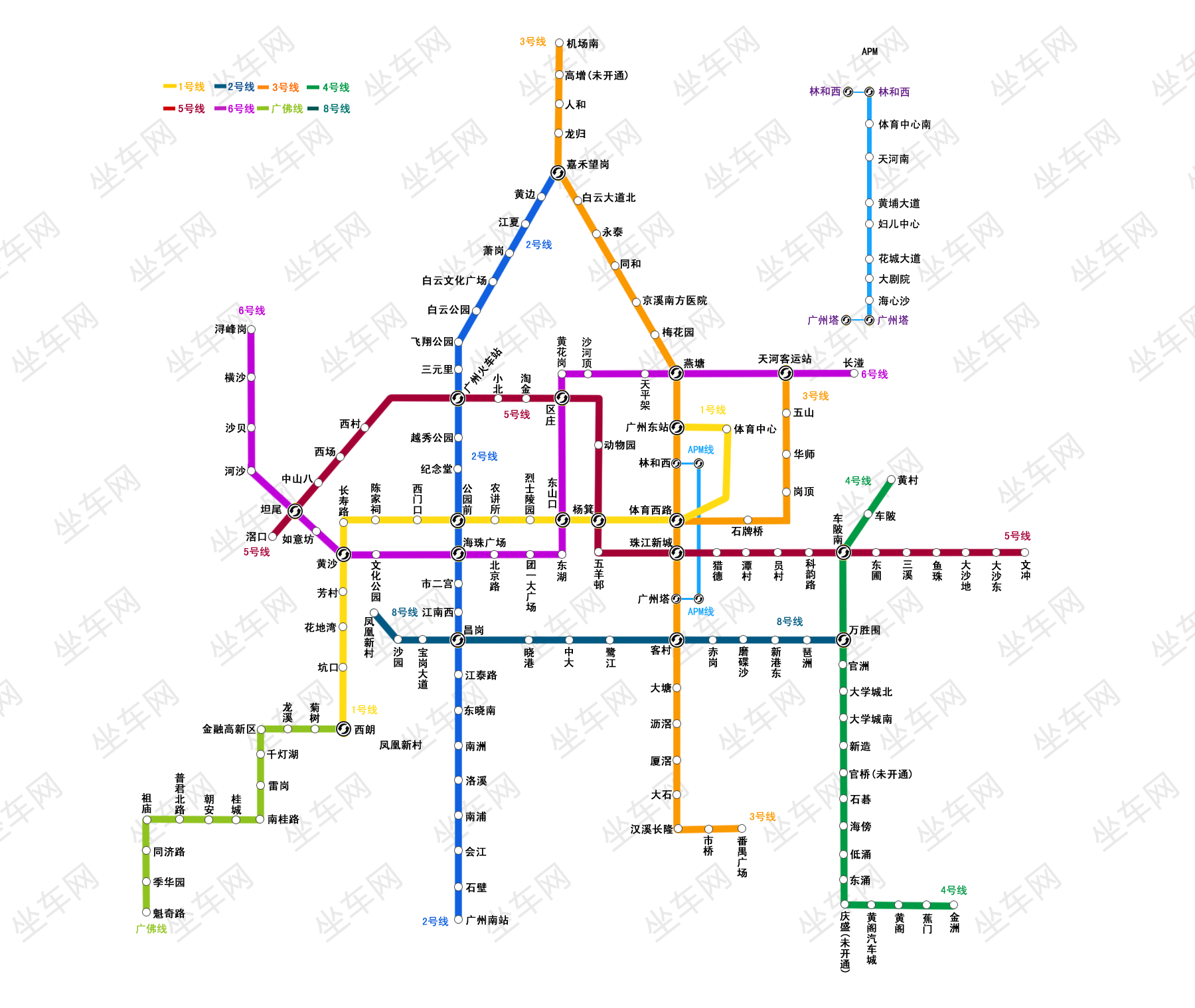 有没有广州地铁线路高清图详细清楚（大广州地铁图片）