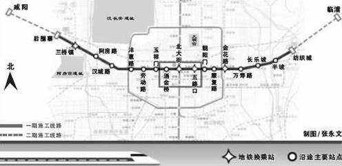 西安地铁1号线的延伸计划（西安地铁1号线三期2017）