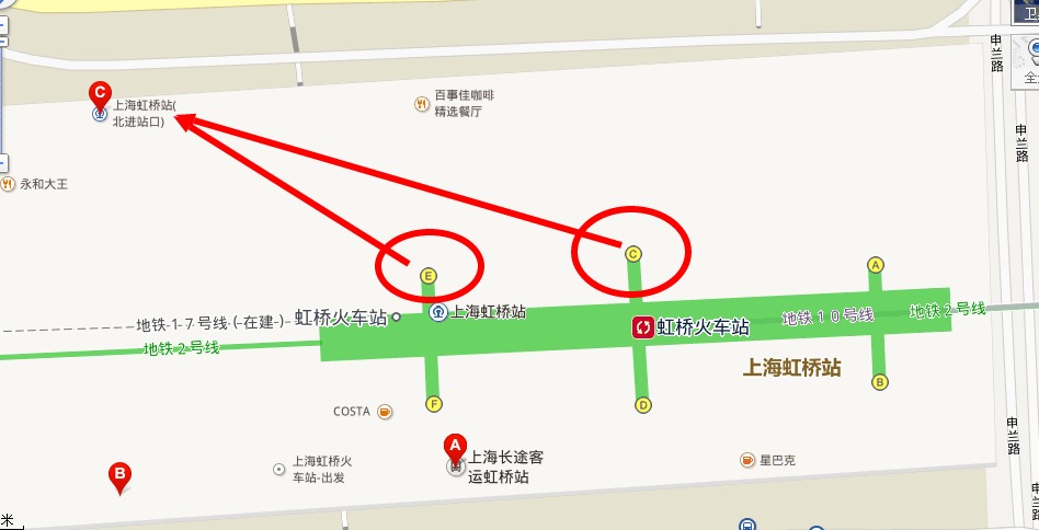 上海地铁2号线与虹桥高铁站是怎么样换乘（地铁虹桥火车站换乘）