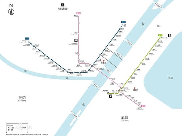 武汉地铁线路图（武汉那几条地铁线路）