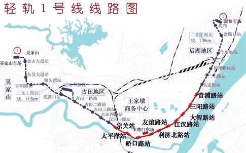 请问武汉轨道交通一号线的路线图（武汉地铁1号线额头湾站地图）
