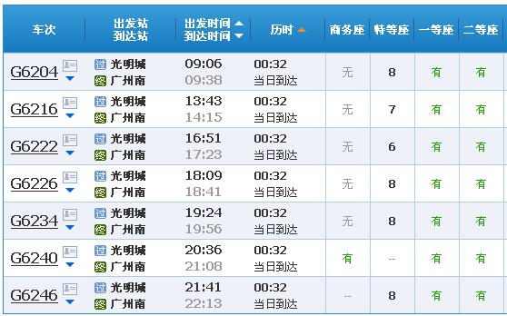 从光明城高铁站坐高铁能到广州火车站吗（光明城到广州地铁）