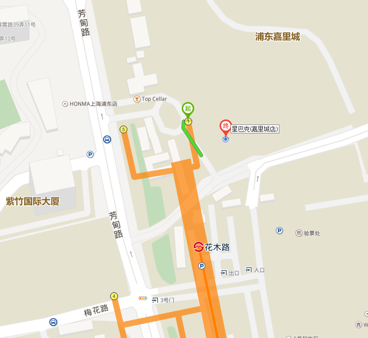 跪求广州地铁公园前站的星巴克具体位置（购物公园地铁出口星巴克）-第1张