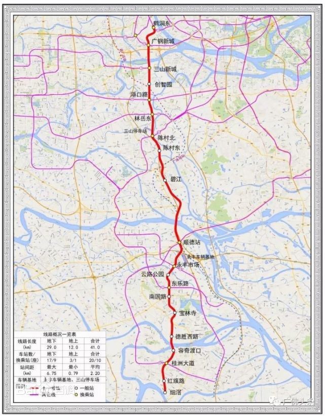 地铁11号线线路图（顺德地铁11号线站规划图）