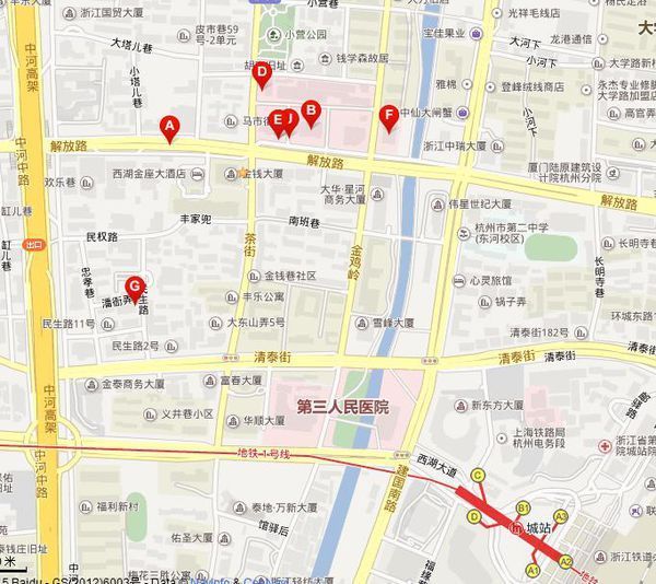 离浙二医院最近的地铁站是哪个（杭州站去浙医二院地铁路线）