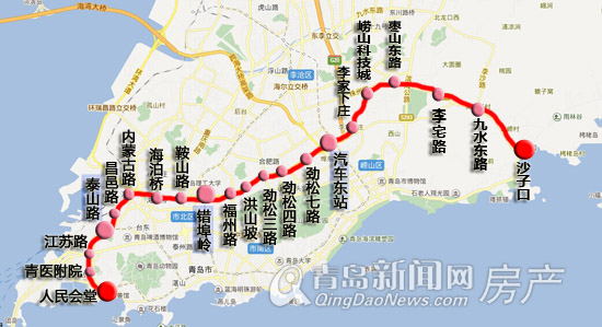 青岛地铁4号线什么时候开始施工（青岛四号地铁线路）