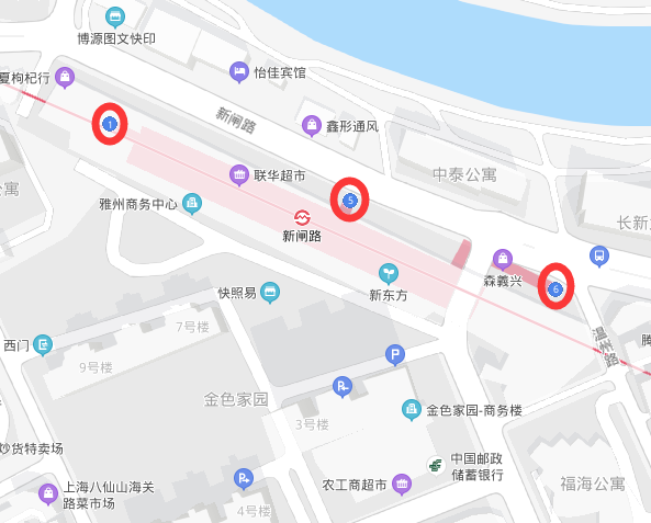 上海地铁1号线漕宝路站有几个出口（地铁一号线新闸路有几个出口）