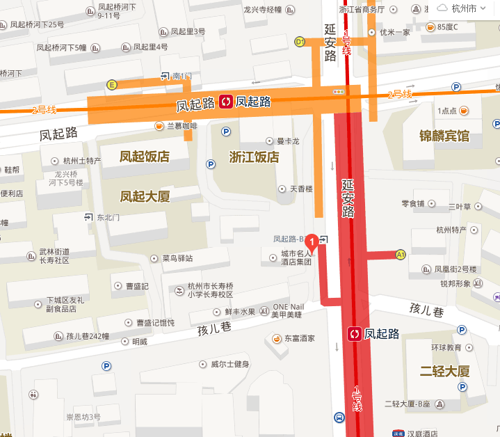 杭州地铁一号线与二号线哪里换乘（杭州地铁二号转一号）