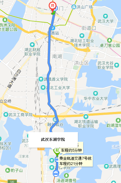 武汉东湖学院到大东门地铁怎么坐（东湖学院附近的地铁站）