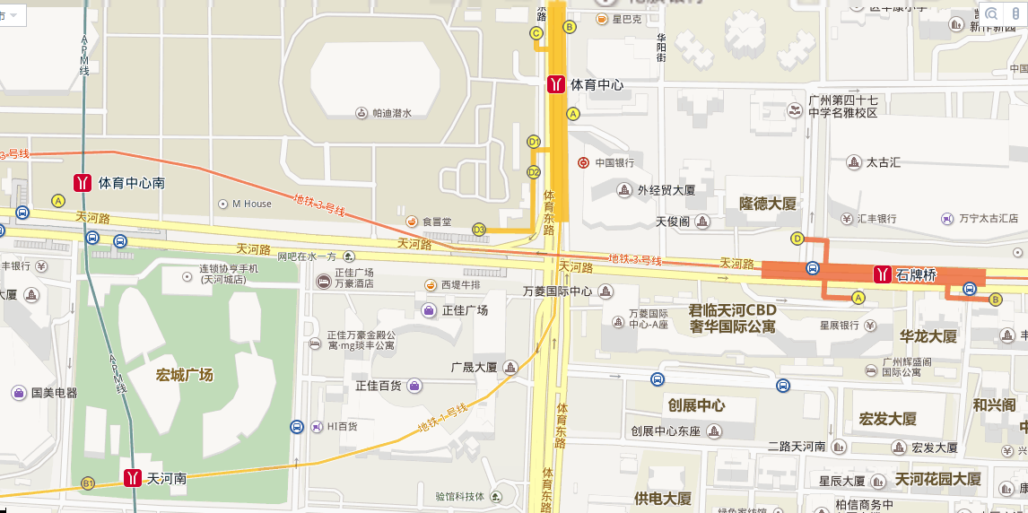请问从广州南站坐几号线可以到达天河区的正佳广场（天河正佳广场地铁）