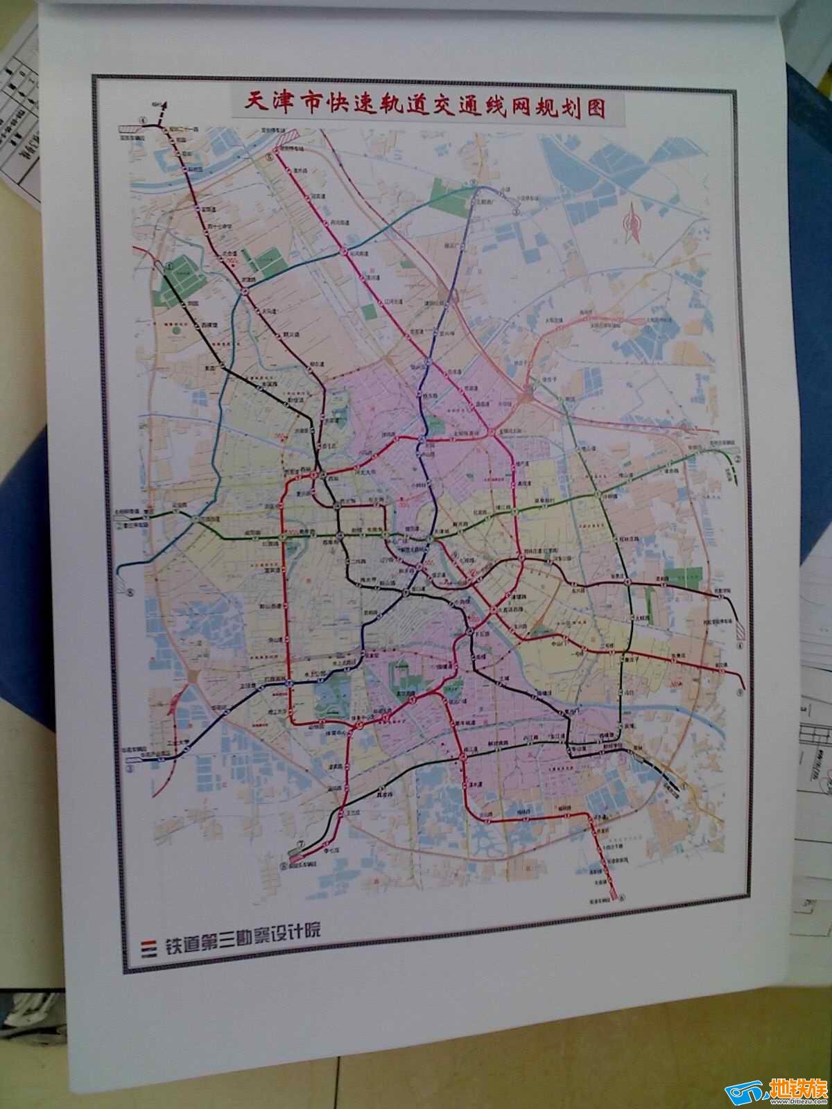 天津地铁一号线路图（天津地铁规划图地图版）