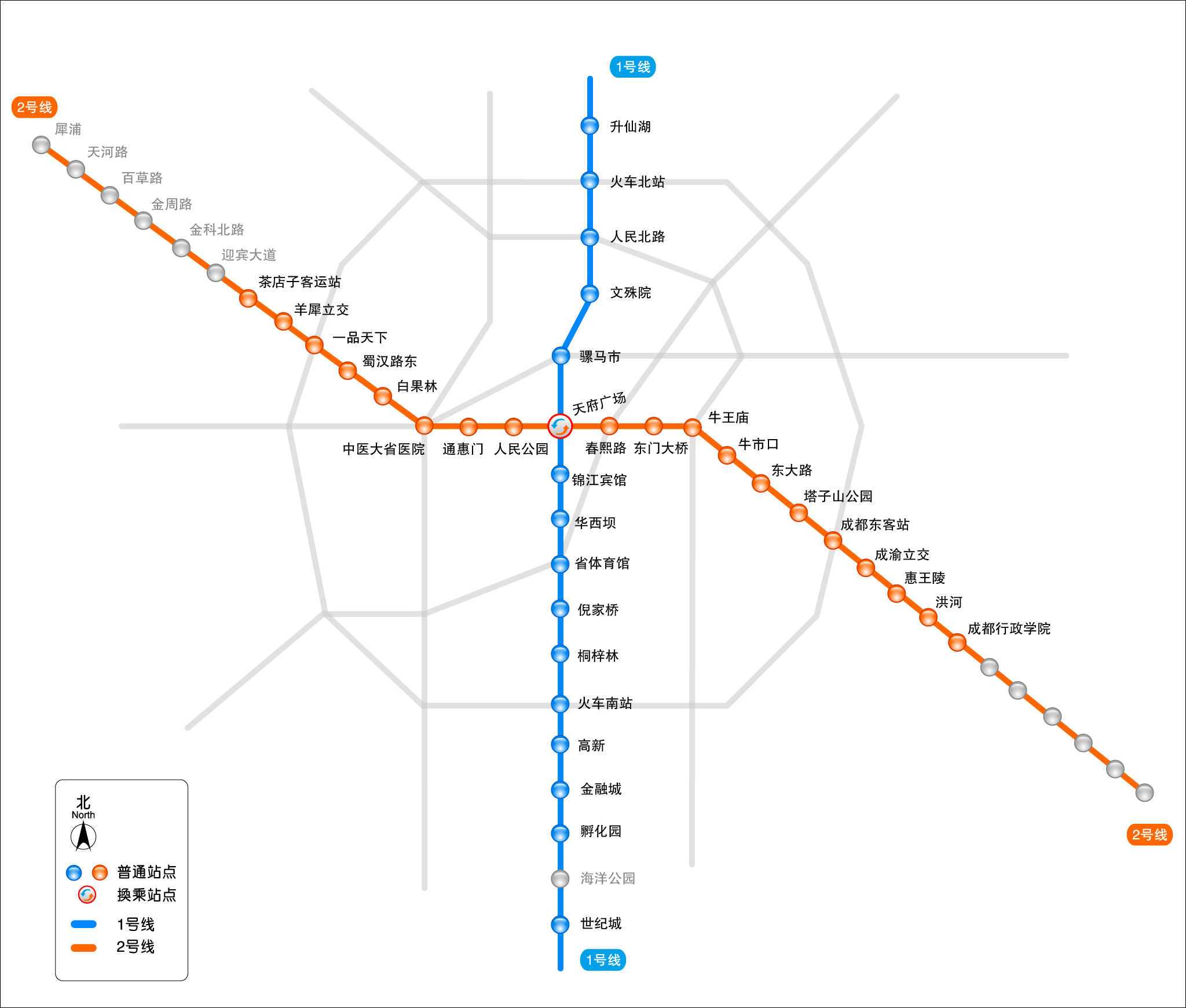 成都地铁2号线要经过哪些站（成都地铁2号线所有站点）