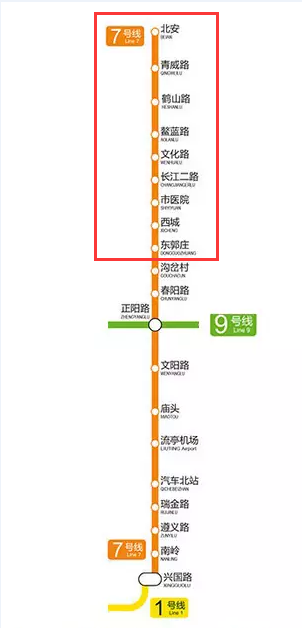 青岛地铁7号线换乘站点有哪些（即墨地铁7线规划图）