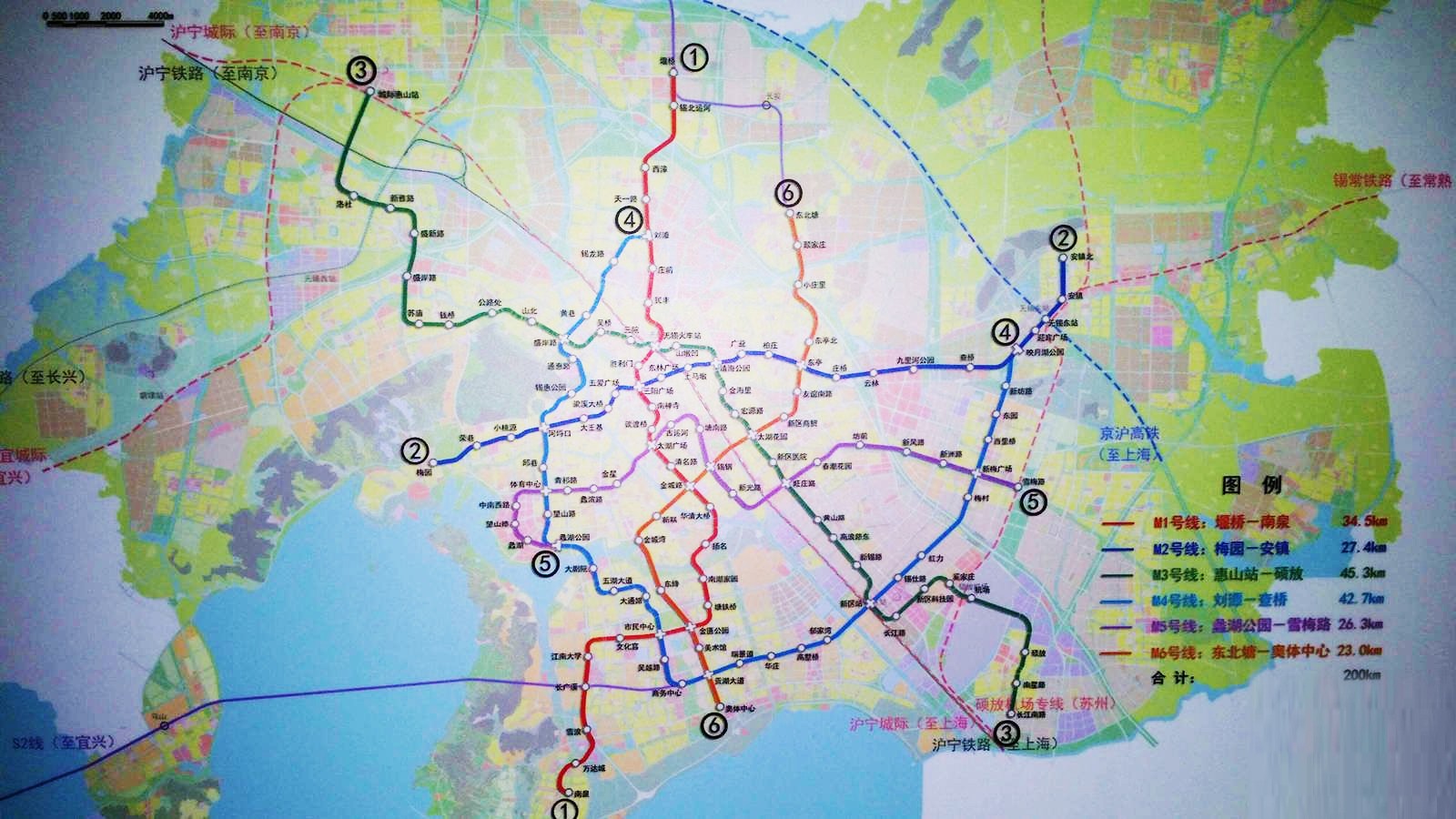 无锡地铁什么时间通车有几条线起点站和终点站分别是哪里（百度无锡地铁线路图）