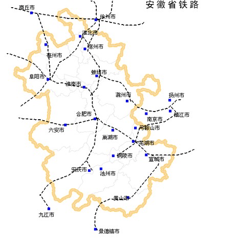 皖北城际铁路网规划安徽这9个市全要通车（安徽规划铁路）