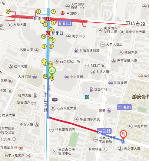 南京地铁2号线有哪几个出口（新街口地铁2号线出口）