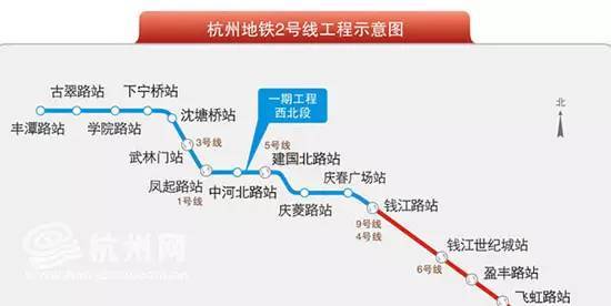 杭州地铁5号线经过火车东站吗（杭州地铁5号线图）