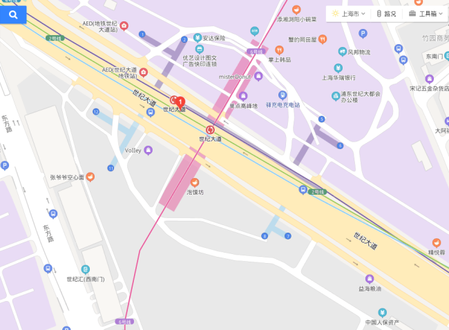 上海世纪大道地铁站有几个出口（地铁世纪大道站出口）