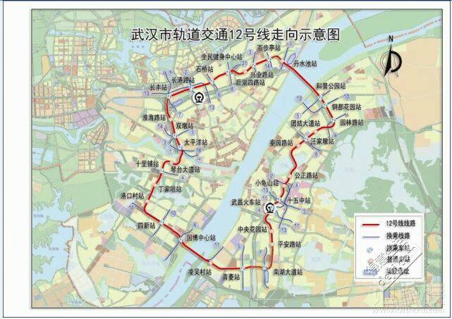武汉地铁12号线（武汉地铁12号线路规划图）-第1张