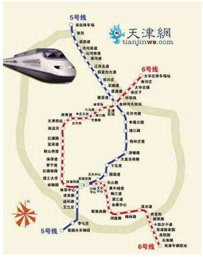天津市地铁六号线（天津六号地铁线路图站点）