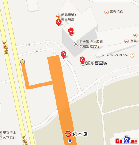 上海地铁7号线线路图（7号线花木路地铁站）