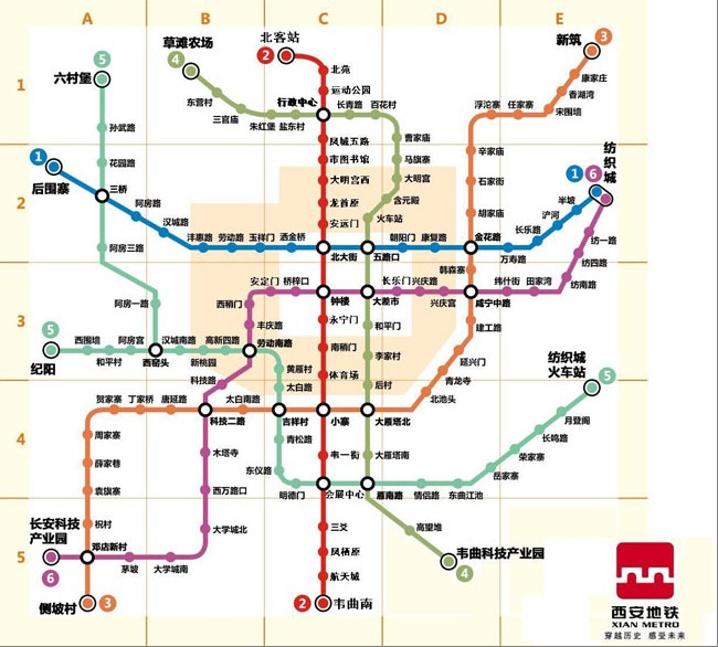 西安地铁十号线在市内的具体线路（西安轨道交通网图）