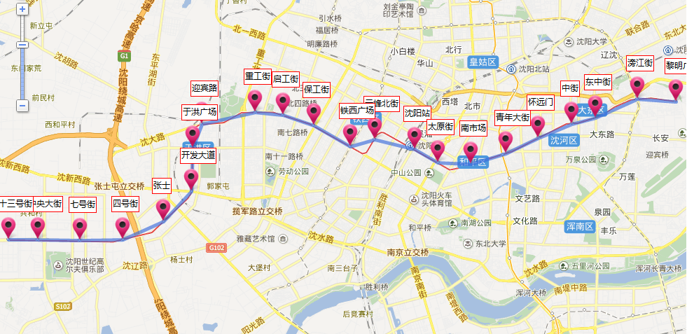 沈阳地铁三号线线路图（沈阳地铁线路图2015）