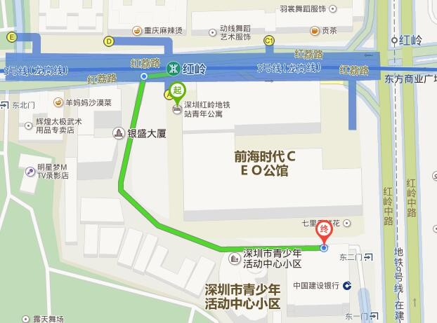 深圳红岭地铁站是属于哪个区域的（红岭地铁站出口分布）