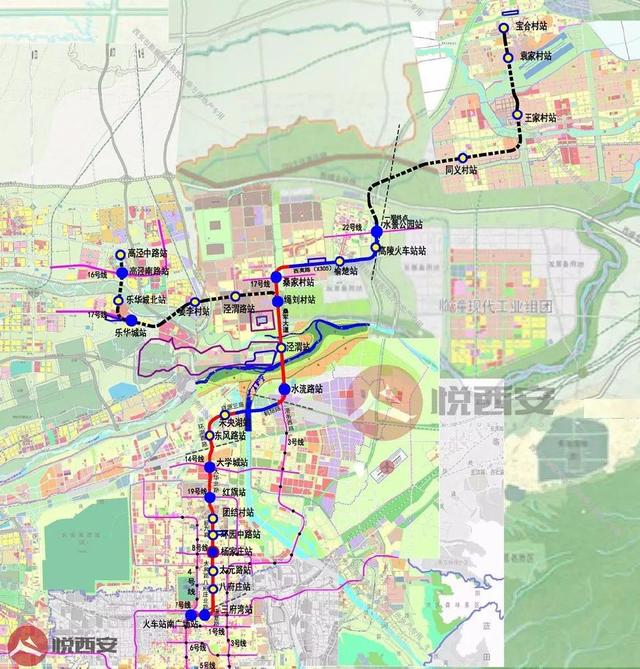 西安地铁十号线在市内的具体线路（西安地铁10号线和8号线换乘）