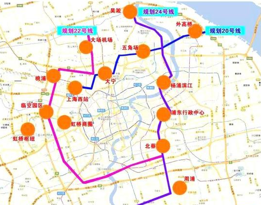 求：上海轨道交通21号线 规划图（地铁24号线规划图）