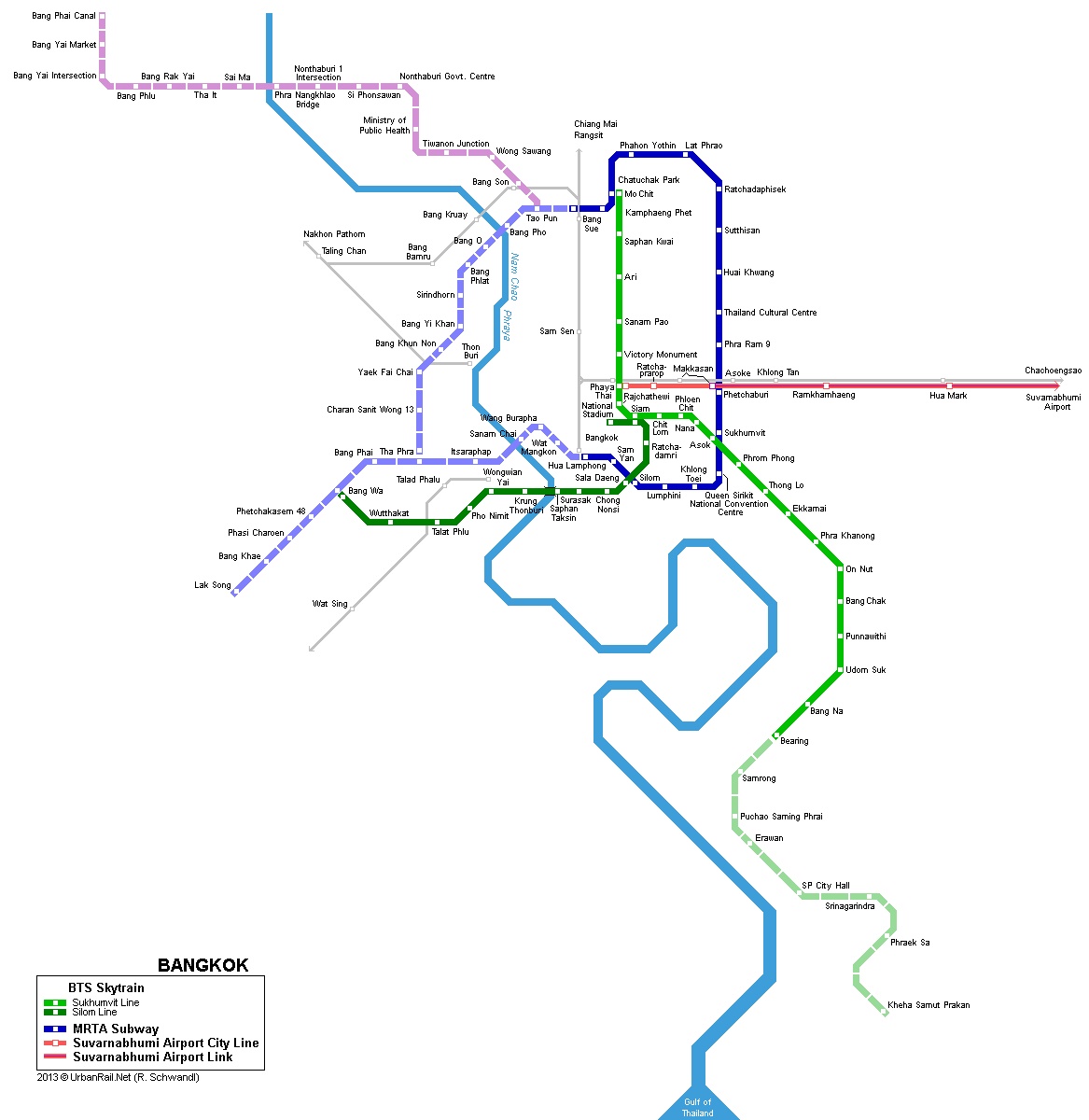 曼谷坐地铁（曼谷地铁线换乘）