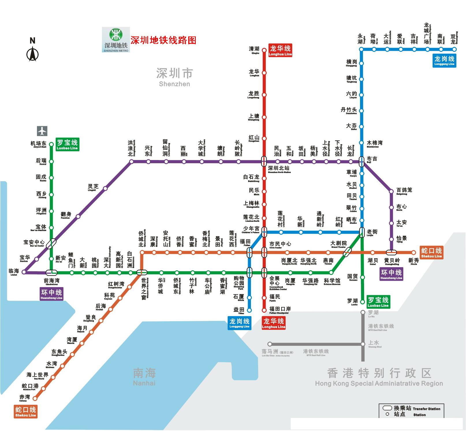 深圳地铁线路图（深圳地铁规划图高清版）