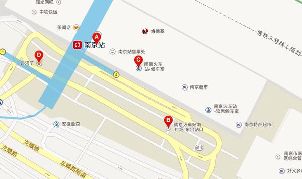 求南京地铁站厅结构图（南京站内地铁示意图）