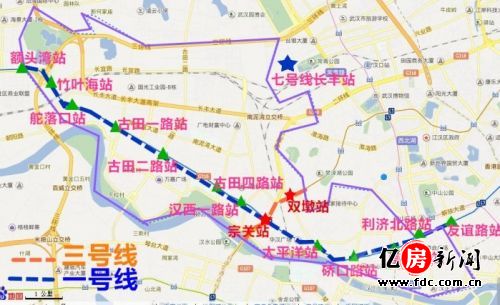 武汉地铁6号线地图（武汉地铁6号线延长线博艺路在哪里）
