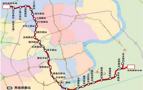 上海地铁7号线线路图（上海市轨道交通7地铁路线）